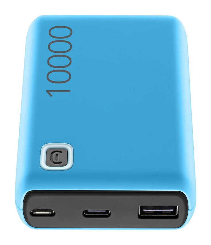 Cellularline Power Bank ESSENCE 10000 Caricabatterie portatile da 10000mAh Blu