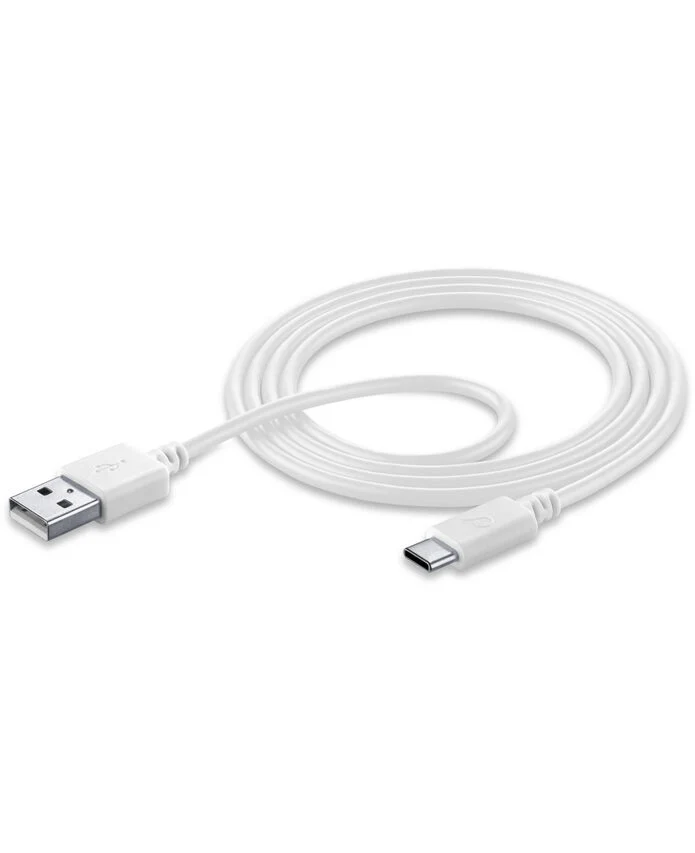 Cellularline USB to USB-C DATA CABLE Cavo USB/USB-C per ricarica e sincronizzazione dati Bianco