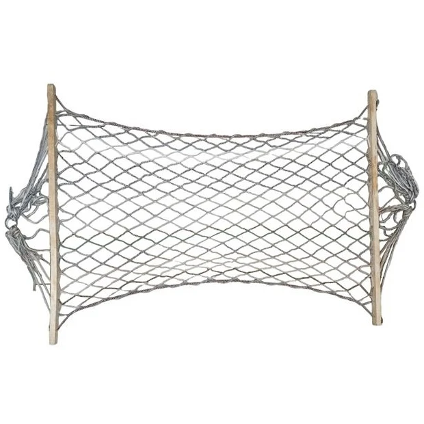Amaca Classica per Bambini Rete Cotone Giardino Campeggio in Legno Corda 100x150