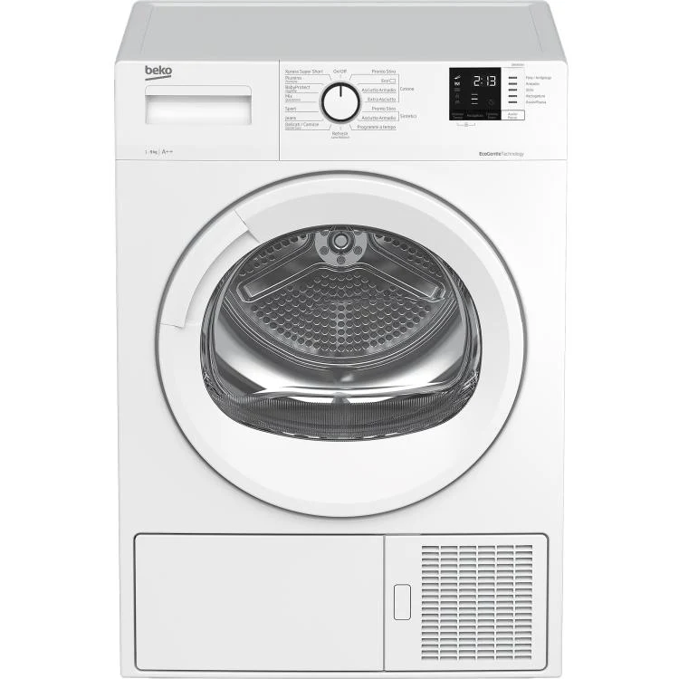 Beko Asciugatrice 9kg Frontale Drx923w Classe E Display Digitale Pompa Calore