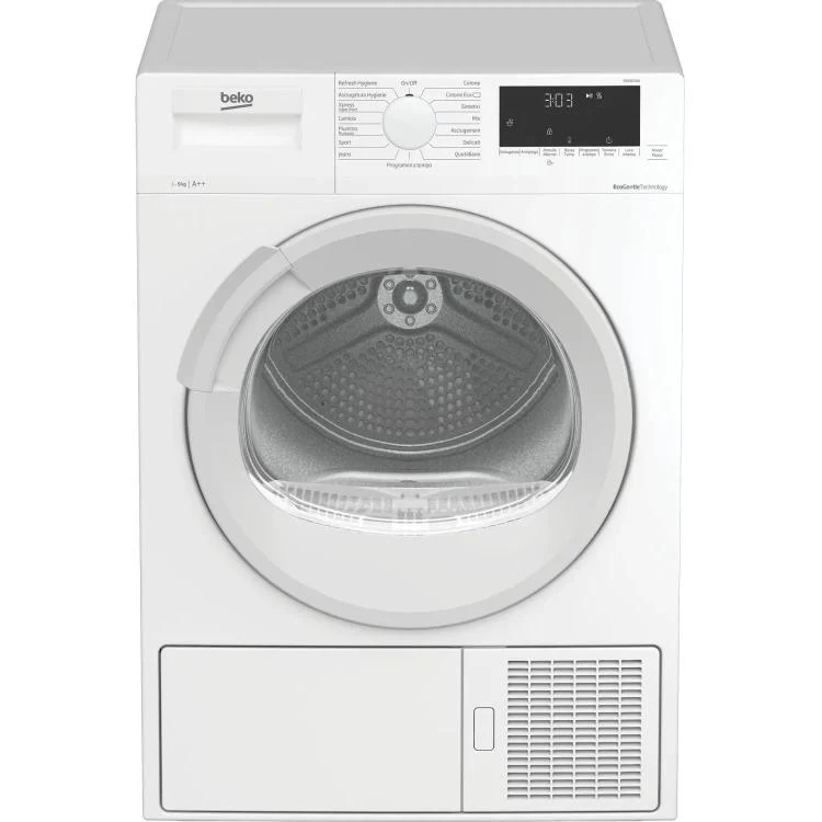 BEKO ASCIUGATRICE 9KG A++ SMART TOUCH INVERTER POMPA CALORE DIGITALE DRX927WN