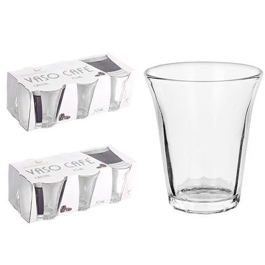 Set 12 Bicchieri Tazzine Per Caffè Espresso Vetro Trasparente Shot Cicchetti