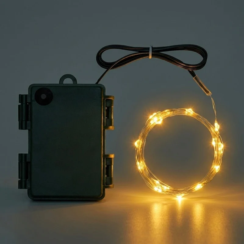 Catena 80 MicroLED 8 m a Batteria con Timer IP44 | Lotti
