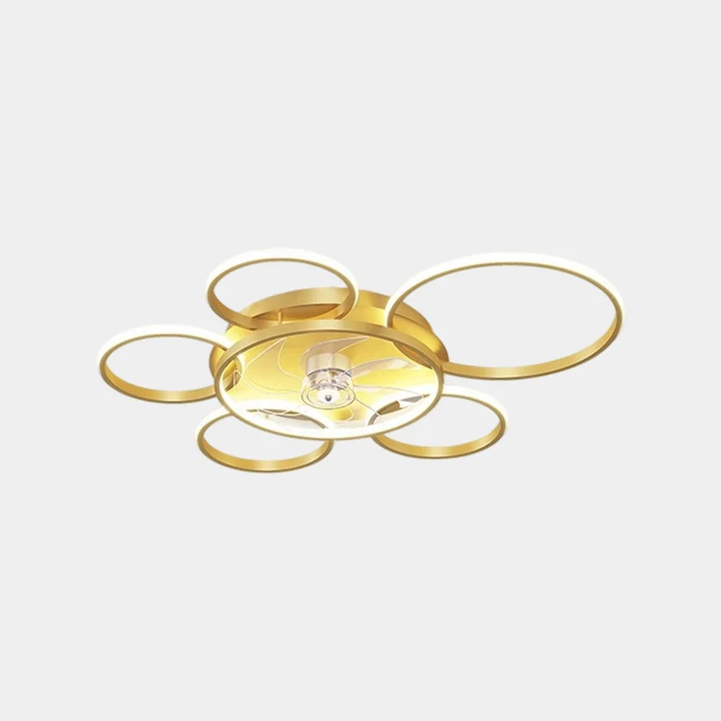 Multiple Ring Ceiling Fan Light Quiet Acrylic Blade