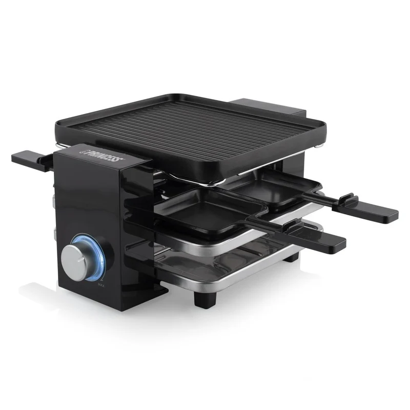 Bistecchiera Raclette Nero 4 Griglie 50x60cm 700W