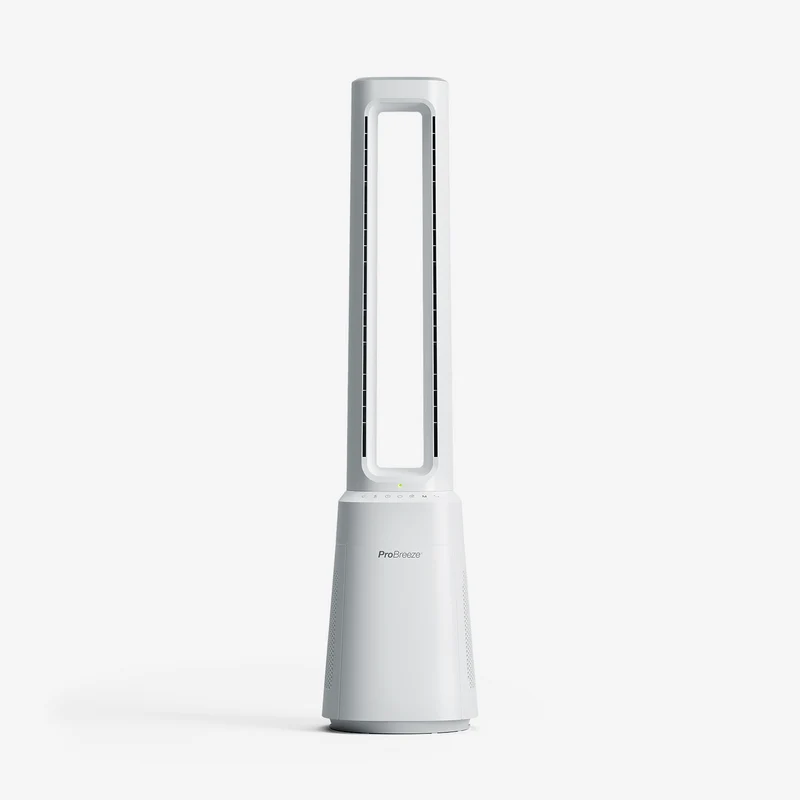 OmniAir 104 cm Premium Bladeless Tower Fan and Air Purifier - White