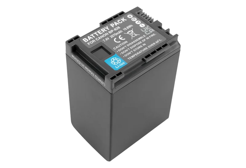 7.4V 2670mAh Li-ion Camcorder-Akku für Canon BP-828 BP-820 VIXIA HF G30 XA20 XA25