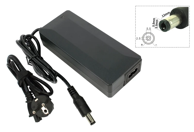42 V 36 V 2 A AC-Netzteil-Ladegerät für Elektroroller/E-Bikes/selbstbalancierende Roller, 5,5 x 2,5 mm DC-Buchse