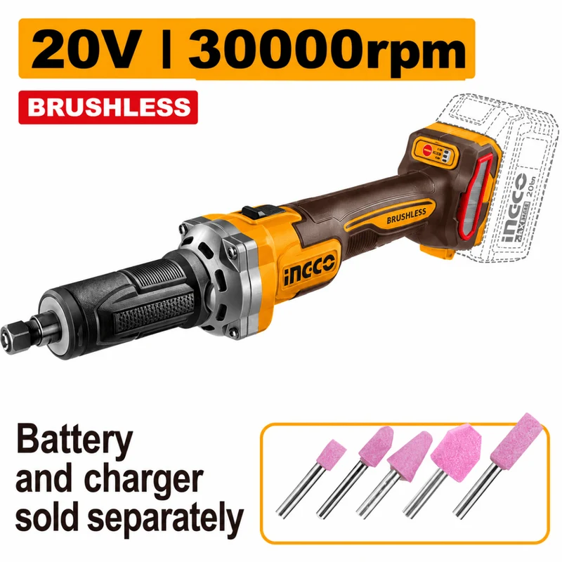 Smerigliatrice Assiale Brushless Nuda 5 punte