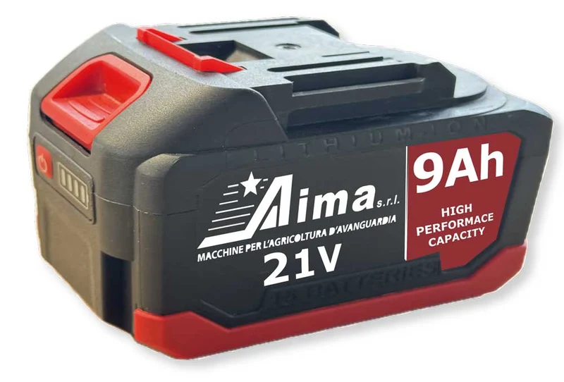 Batteria Li-Ion 21V 9.0Ah AIMA per Scuotitore Olive