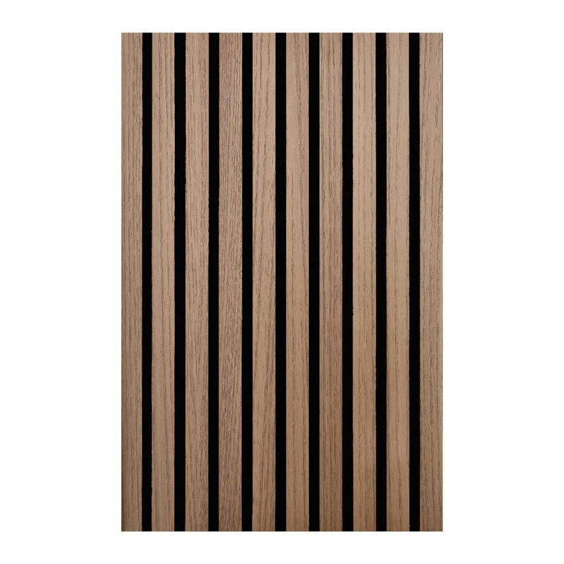 Set 4 pannelli fonoassorbenti dogati in MDF colore Teak H280X60,5X1,2cm | OX Zeroper