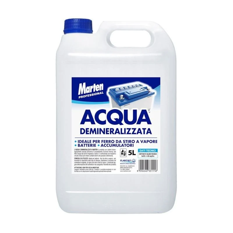 Acqua demineralizzata 5l Marten