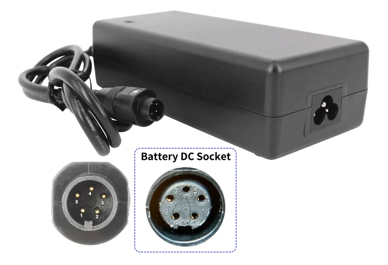 42V 2A E-Bike-Ladegerät für 36V-Akkus (5-poliger SVD-Stecker) | Passend für Phylion, Joycube, Batavus, Crescent & Gitane