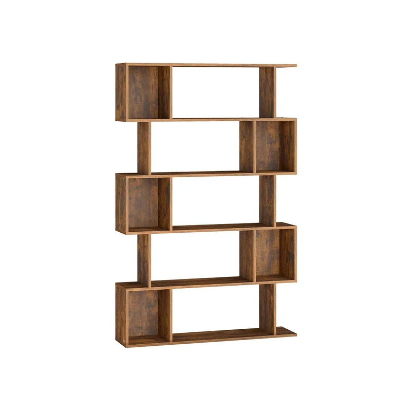 Libreria scaffale con ripiani e scomparti aperti