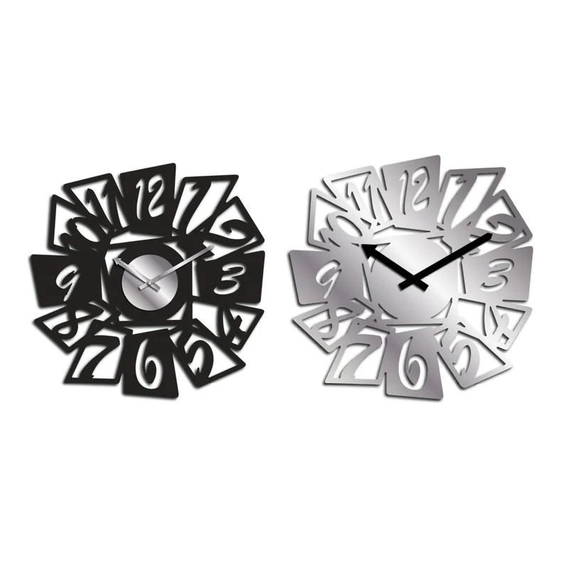 Orologio da parete in metallo a batteria 1XAA 40X40CM