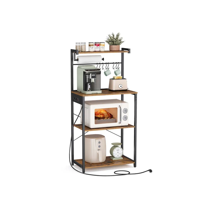 Scaffale da Cucina con Presa Elettrica