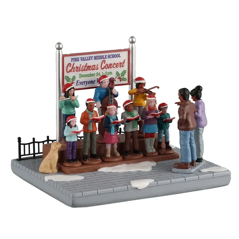 Paesaggio concerto di natale con Bambini | Lemax