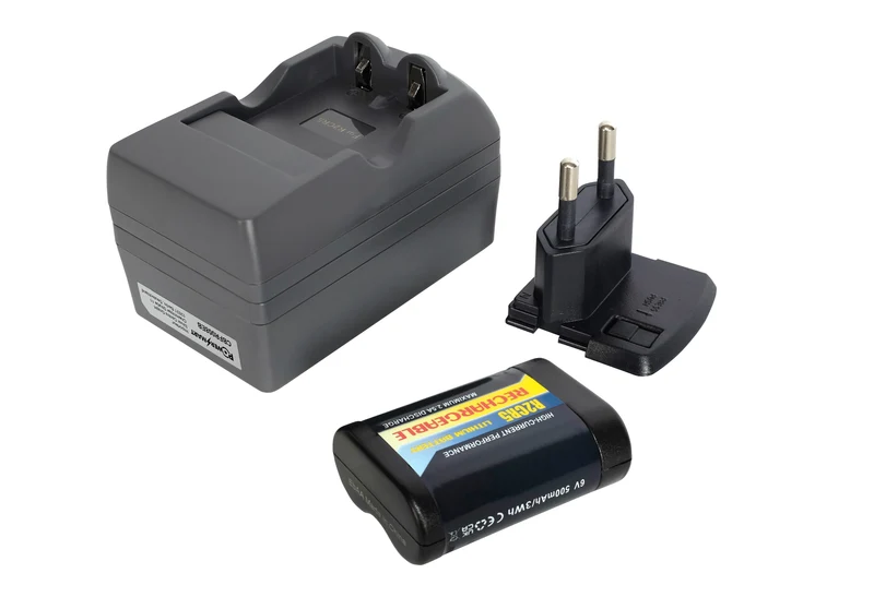 2CR5-Akkuladegerät-Kit mit 1 wiederaufladbarem R2CR5-Akku für CANON EOS 1V / 3 / 5