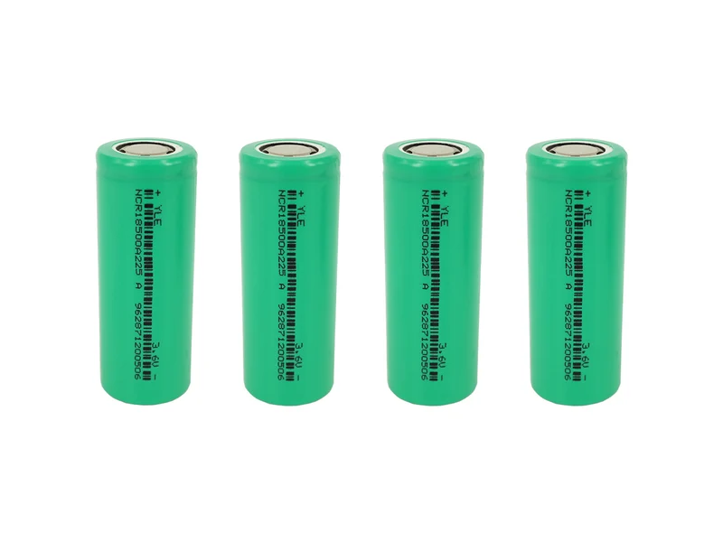 4x 18500 3,6 V 2250 mAh wiederaufladbare Batteriezellen