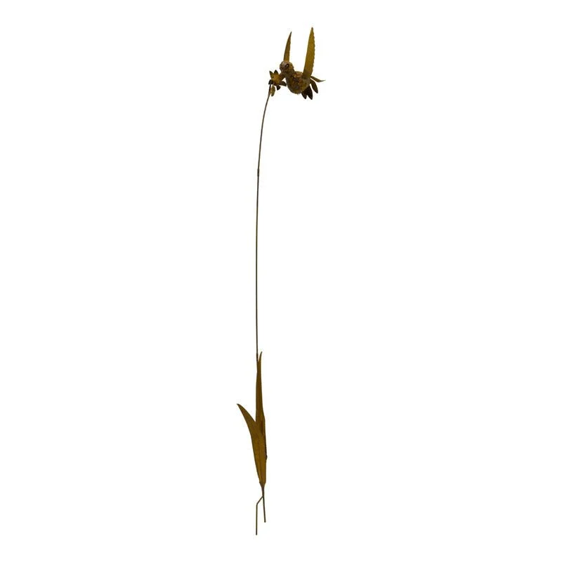 Pick Decorativo Ramo con Uccellino in Metallo H211 cm