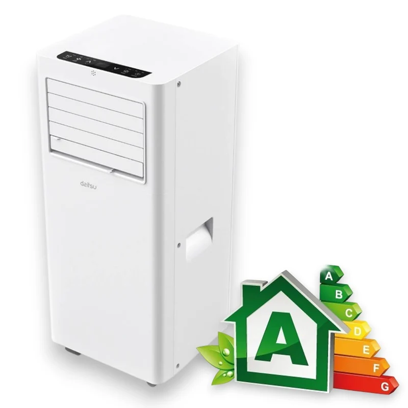 Climatizzatore portatile solo aria fredda 2,6 kw Classe A con display digitale e telecomando Daitsu 2,6 Kw - R290