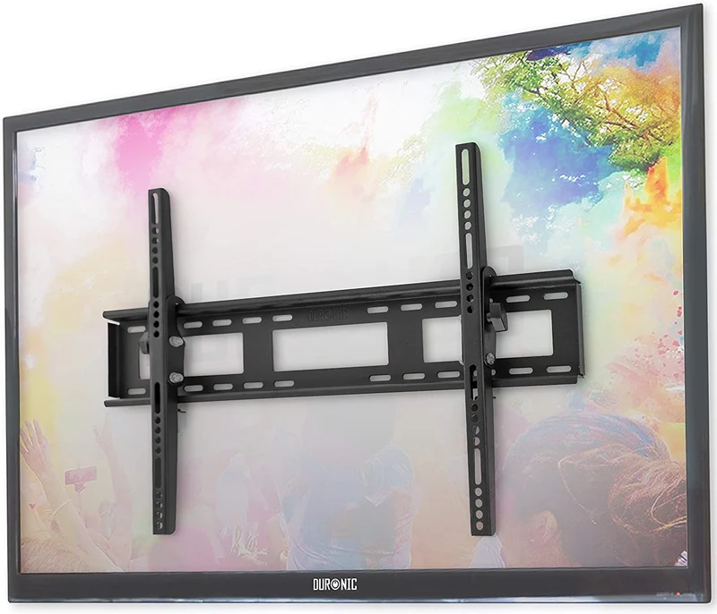 Duronic TVB123M Supporto TV da parete per TV da 32 a 60 portata 40 kg con funzione antifurto | Per schermi con VESA MAX 600 x 400 mm | Barra sicurezza da parete per TV o monitor