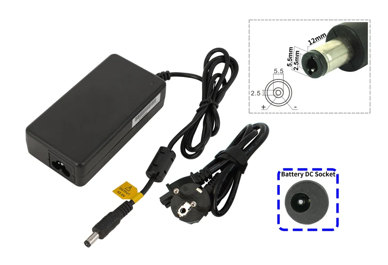 Hochwertiges E-Bike Ladegerät 24V 1,5A für Akkus von Phylion (DC 5,5 × 2,5mm)