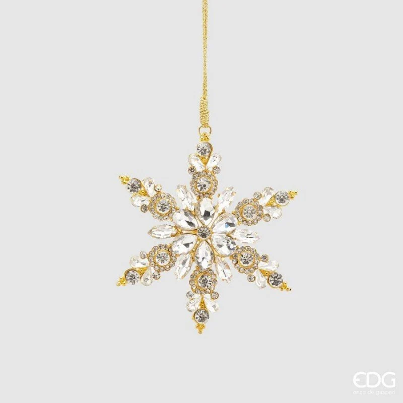 Decorazione Fiocconeve Dorato | EDG