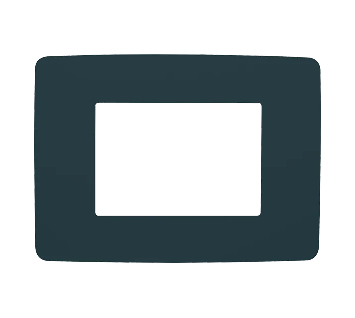 Placca Decorativa Nera per Gruppo Comandi da Incasso Vortice PSC-B – 22463