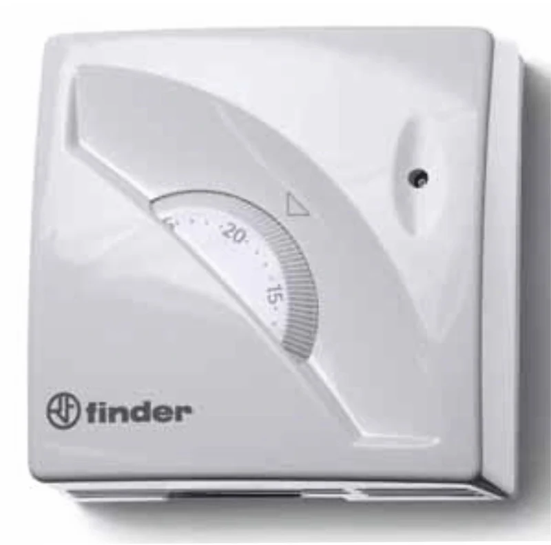 Termostato Ambiente Finder Serie 1T da Parete Bianco – 1T010