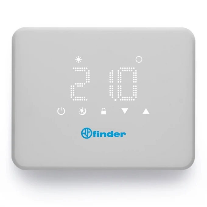 Termostato Elettronico Finder Bliss-T da Parete Bianco – 1T9190030000