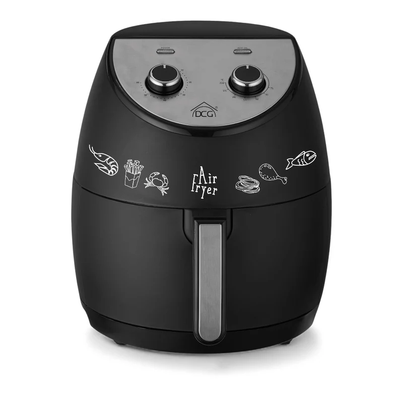 Friggitrice ad aria nera capacità cestello 4 lt con temperatura regolabile 1450 watt FR3508N