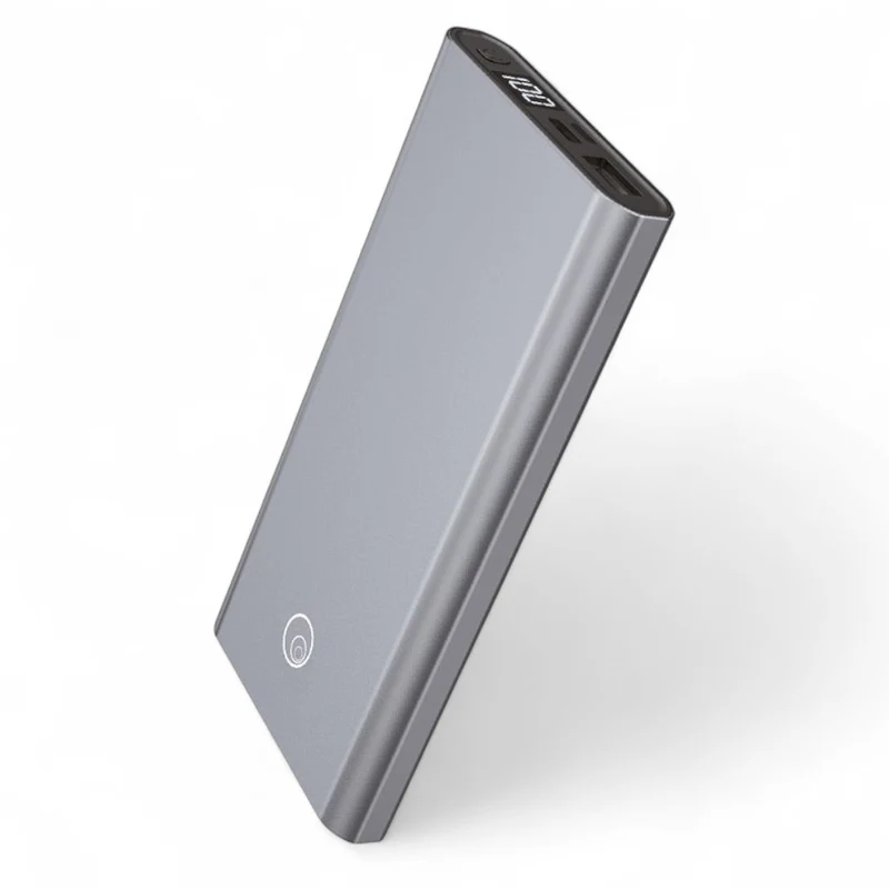 Powerbank 10000 mah con 2 porte usb per dispositivi lostech 2a