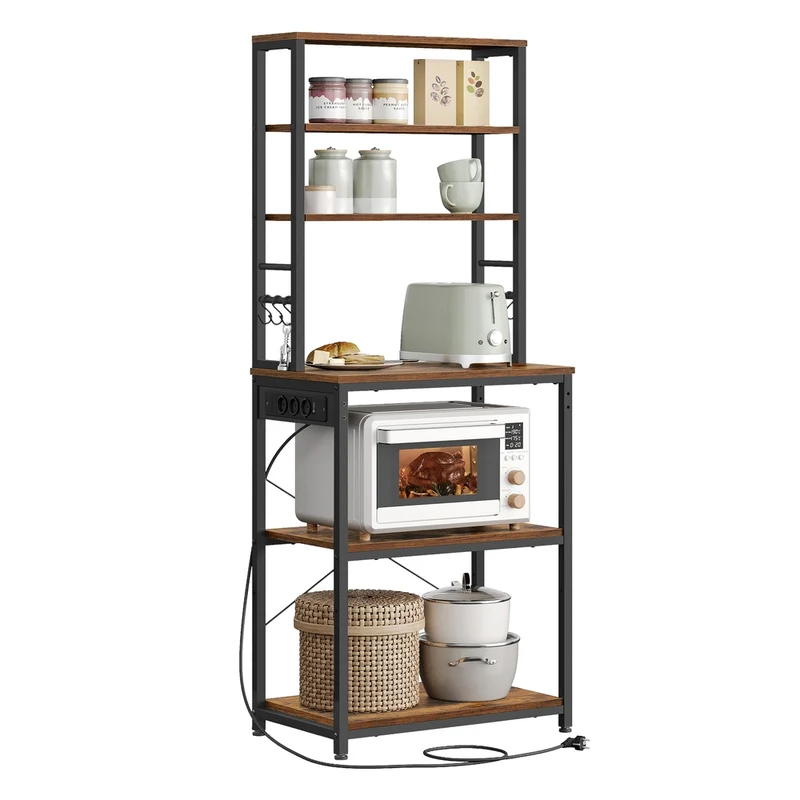 Scaffale da Cucina con Ciabatta Ganci per Forno a Microonde