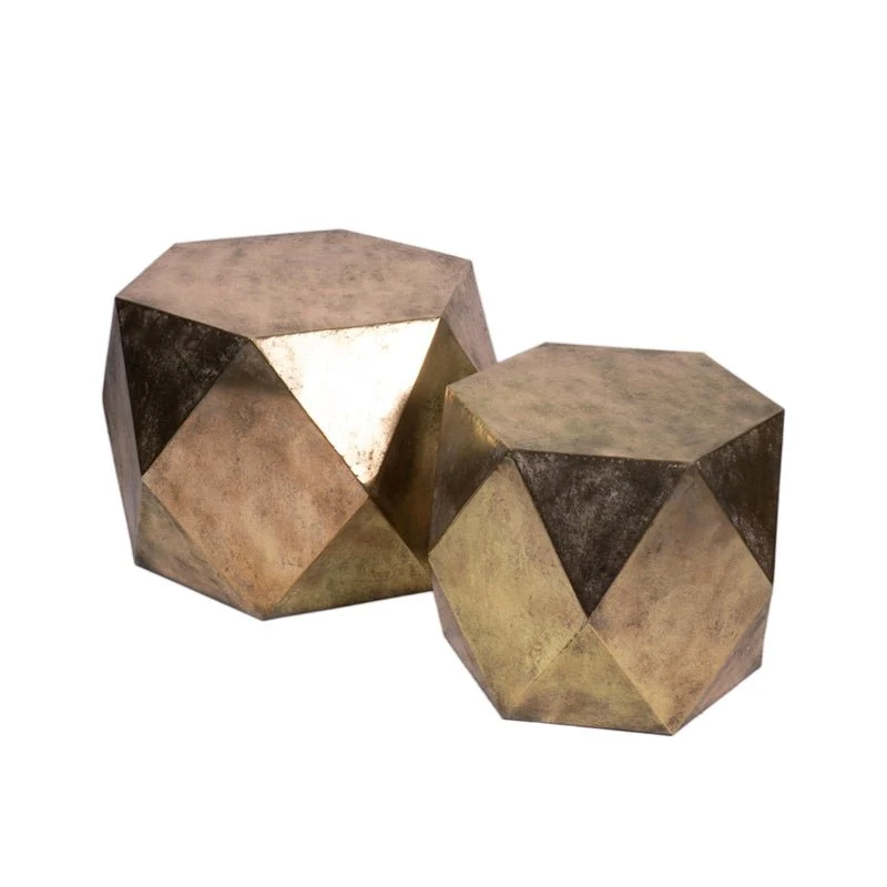 Base Oro in Metallo – Design Geometrico