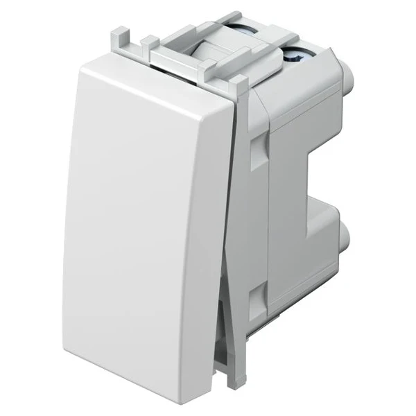 Pulsante Unipolare TEM Modul 16A Bianco Lucido – SM11PW-U