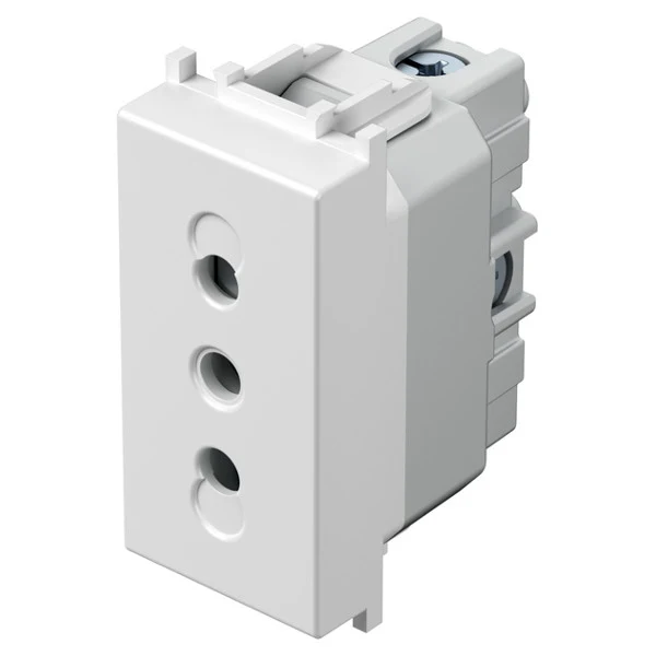 Presa 2P+T 10A Standard Italiano TEM Modul Bianco Lucido – VM33PW-U