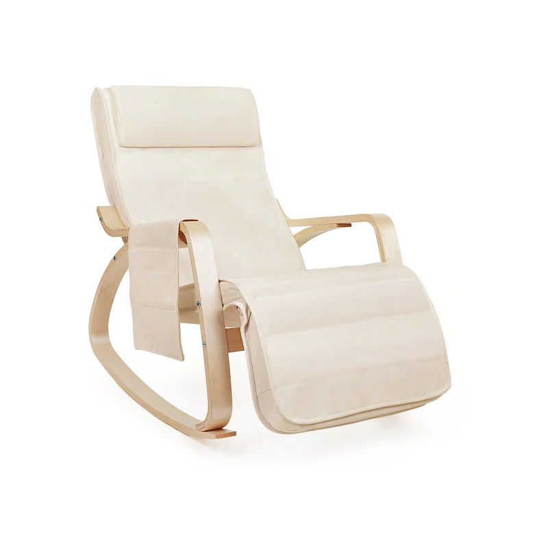 Sedia a Dondolo con Taschine Beige
