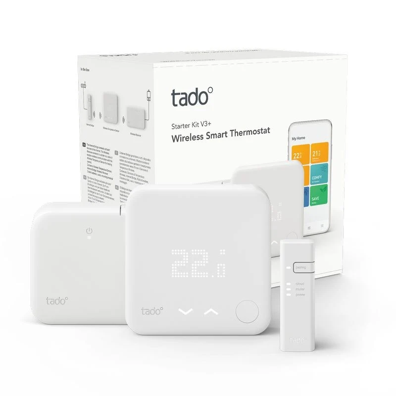 Kit Termostato Intelligente Wireless Tado V3+ per Impianti Autonomi – 4260328611739