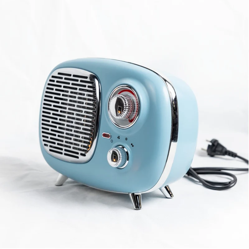 Termoventilatore ceramico radio 50 modello vintage portatile con termostato regolabile 750-1500w