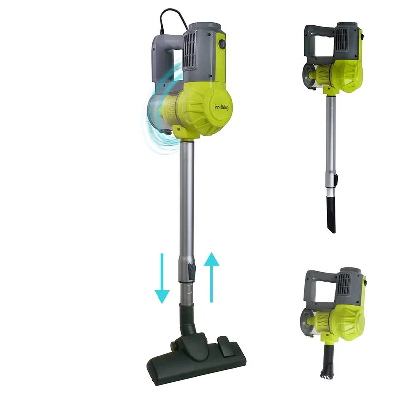 Scopa Elettrica Ciclonica 600W Cavo 4mt Grigio Verde