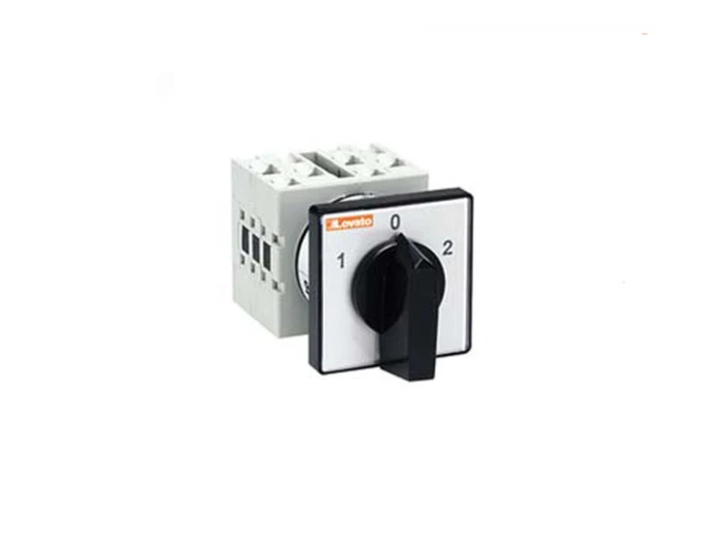 Commutatore a Camme Lovato GX 2-3-4P 3 Posizioni 20A Montaggio Frontale 48x48