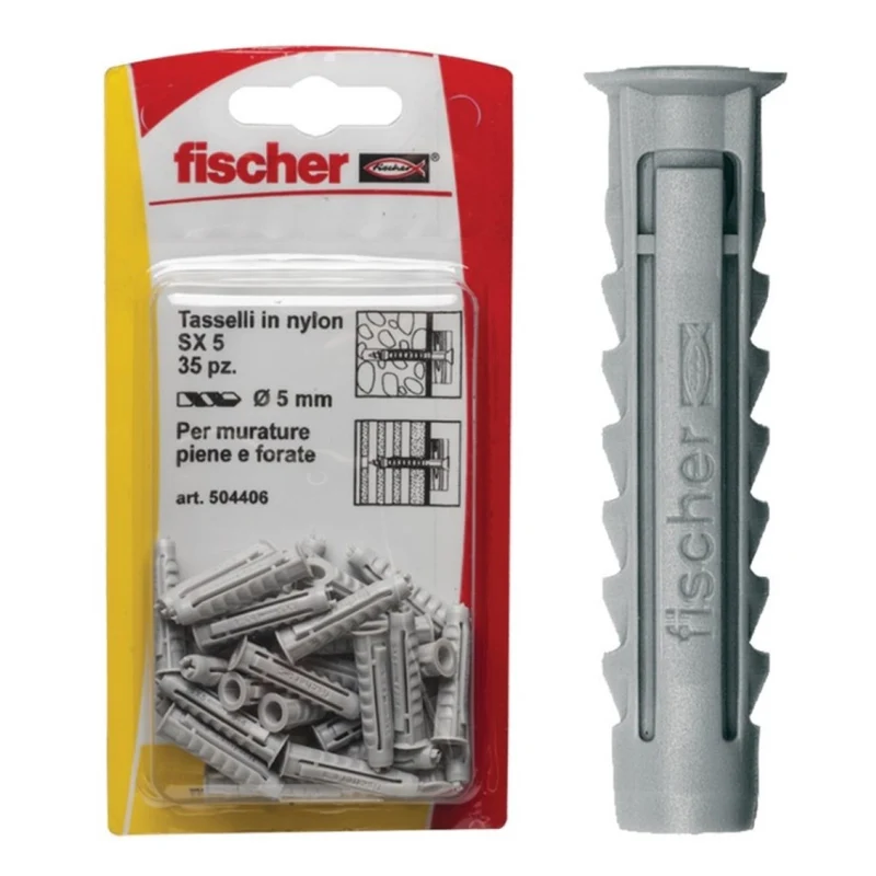 Tasselli Nylon Sx 6 K Set 5 Pezzi - Fischer