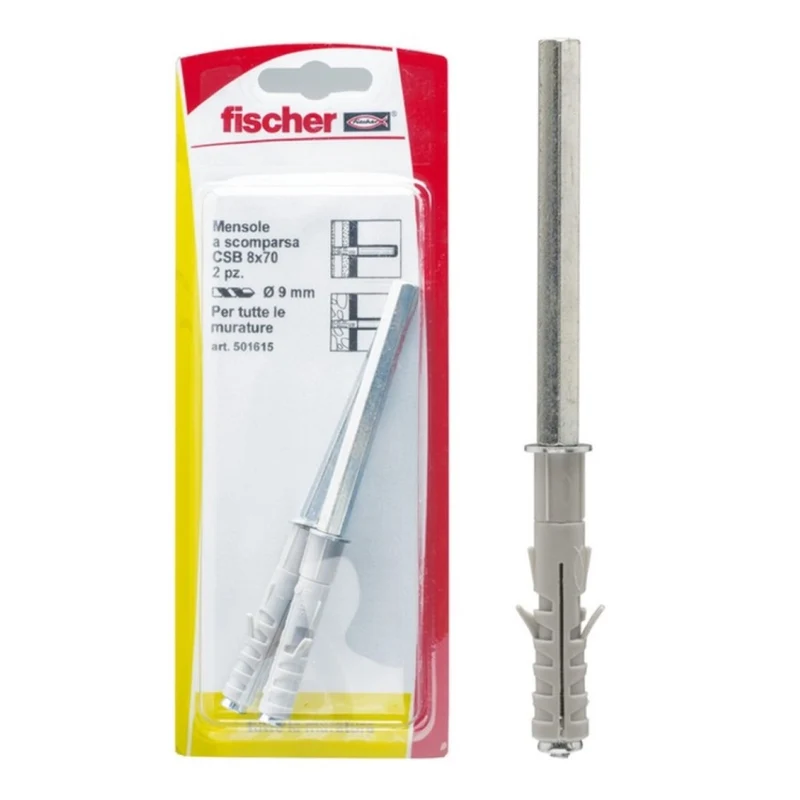 Mensole Csb 8 X 70 K Set 5 Pezzi - Fischer
