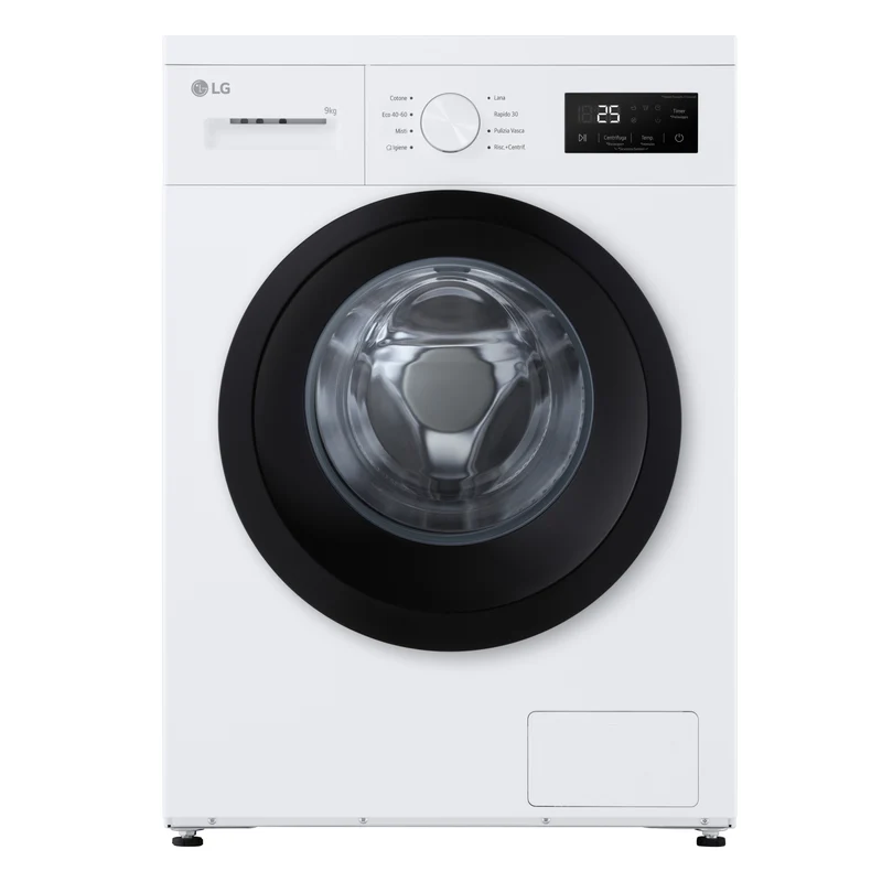 Lavatrice a Vapore Libera Installazione Caricamento Frontale LG F4NA1009NWK 9 kg, 1400 Giri, Classe A