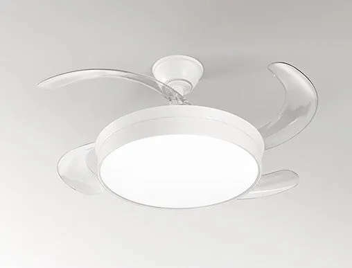 Ventilatore da Soffitto Perenz Open+ Ø106cm Pale a Scomparsa Reversibile con Luce CCT