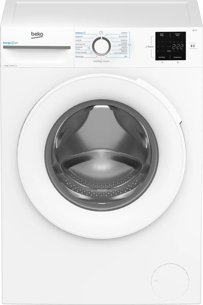 Lavatrice Beko 10kg Inverter Vapore 1200 Giri