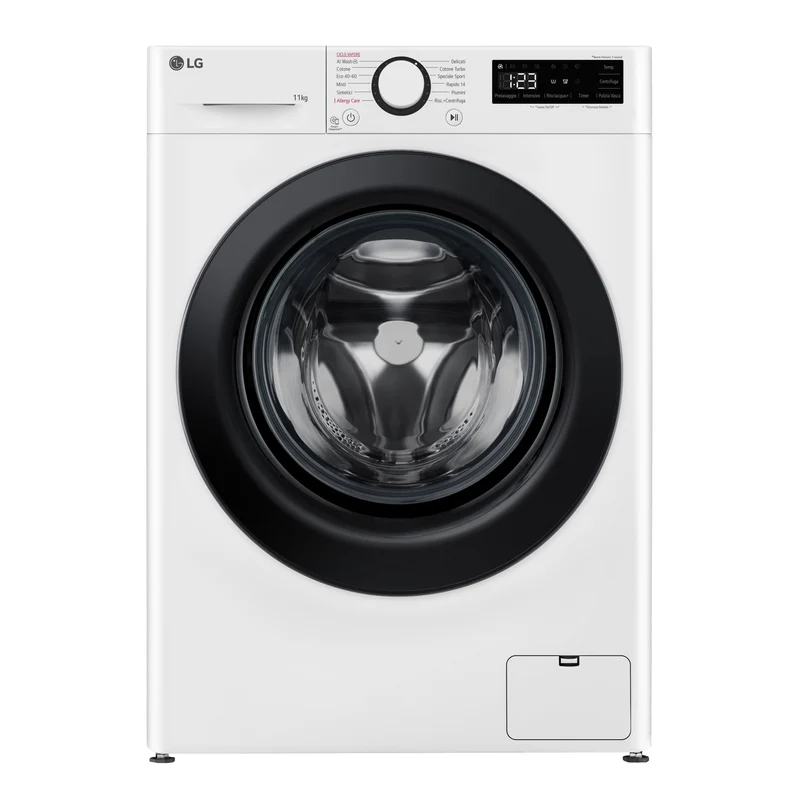 Lavatrice Libera Installazione Caricamento Frontale LG F4R3011NSWB 11kg AI DD Classe A 1400 Giri Bianco Classe A