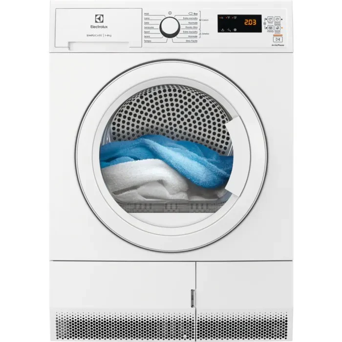 Asciugatrice Libera installazione Caricamento Frontale Electrolux EDH4825TW 8 kg A++ Bianco