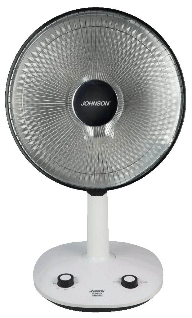 Termoventilatore a Parabola Johnson Parabola Infernale 450/900W Altezza Regolabile